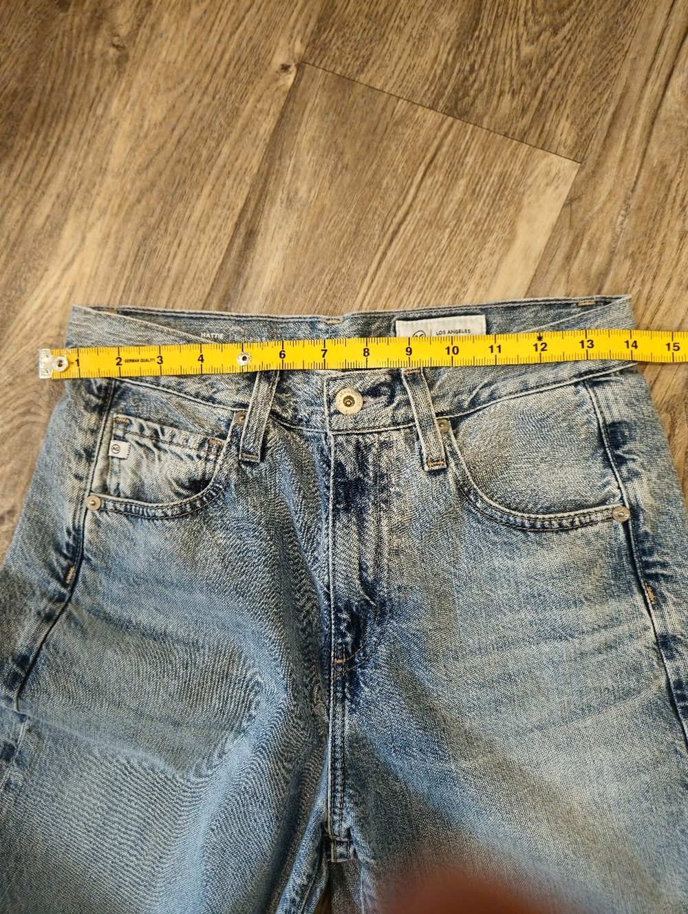 AG Adriano Goldschmied Hattie Barrel Jeans Size 24 High Rise Light Wash Denim - Picture 9 of 13